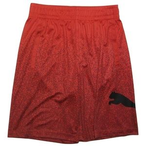 PUMA Boys' Isiah Shorts, Flame Scarlet, Size Small